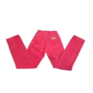 Women's  Red Vintage 14MWZ High Waisted Western Cowboy Jeans. SIZE 5 X 34".